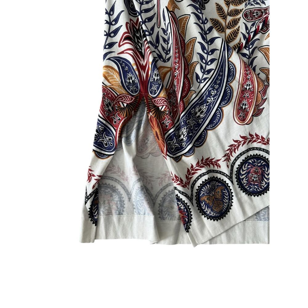 FARM RIO BOHO GLAM OFF-WHITE MIDI DRESS 100% COTTON NWT SIZE MEDIUM - Picture 4 of 10